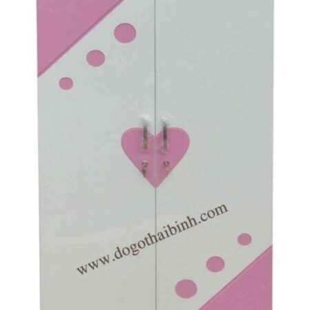 Tủ áo trái tim MS 6266 Giá : Size 0m8 = 3.600.000                1m0 = 4.200.000