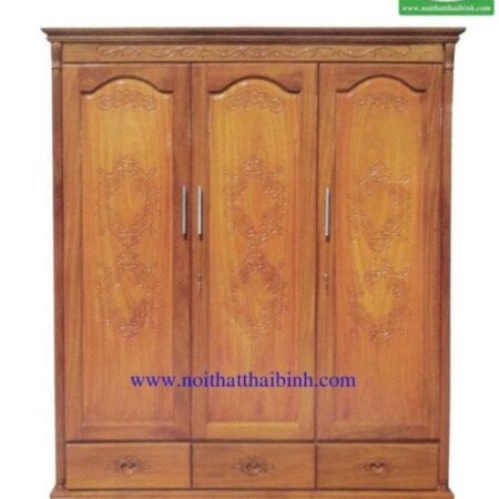 Tủ quần áo gỗ căm xe MS : 8378  Giá : 1m8 = 19.800.000