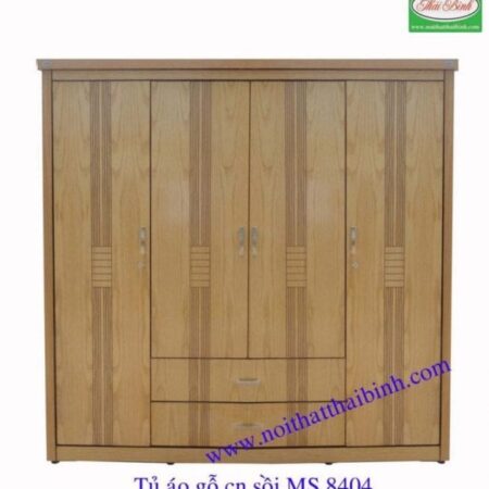 Tủ áo gỗ MDF sồi MS : 8404  Giá : 1m8= 7.000.000