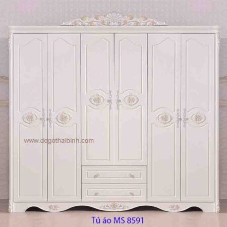 Tủ quần áo MS 8591 Size : 2m4 x2m2 Giá :  14.000.000