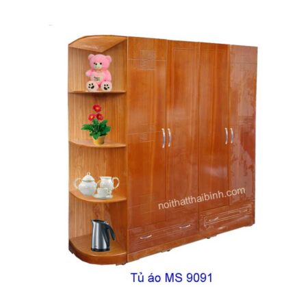 Tủ quần áo có kệ  MS 9091 Giá 1m8 :  8.000.000