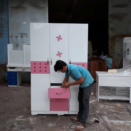 Tủ quần áo xinh xắn MS 9207 Giá 1m4 = 5.800.000