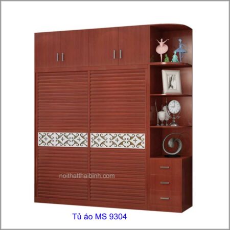 Tủ áo cửa lùa 2 tầng MS 9304 Giá 2m0 = 14.000.000