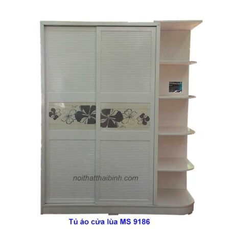 Tủ áo cửa lùa MS 9186 Giá 1m6 = 7.500.000