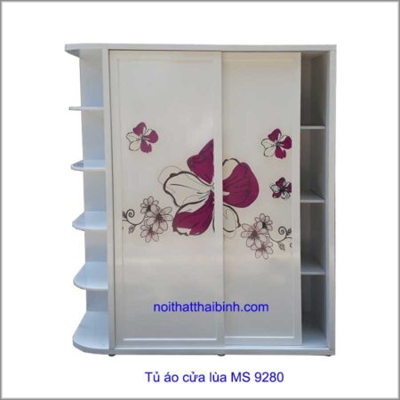 Tủ áo cửa lùa MS 9280 Giá 1m6 = 7.000.000