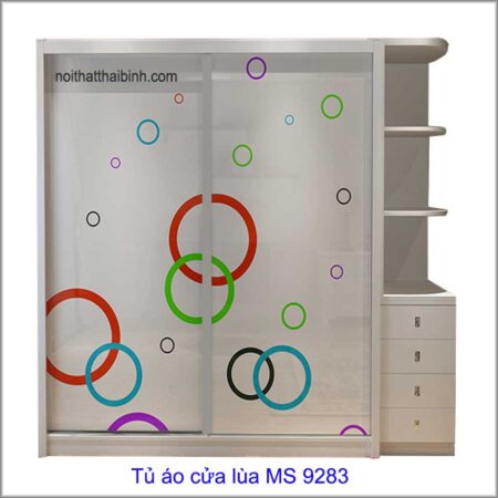 Tủ áo cửa lùa MS 9283 Giá 1m8 = 8.000.000