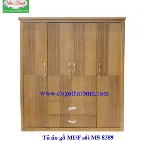 Tủ áo gỗ MDF sồi MS : 8389  Giá : 2m0= 8.000.000