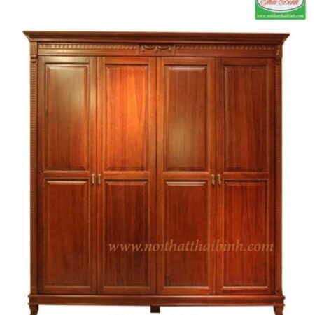 Tủ áo gỗ căm xe MS : 8432  Giá : 1m8= 19.800.000