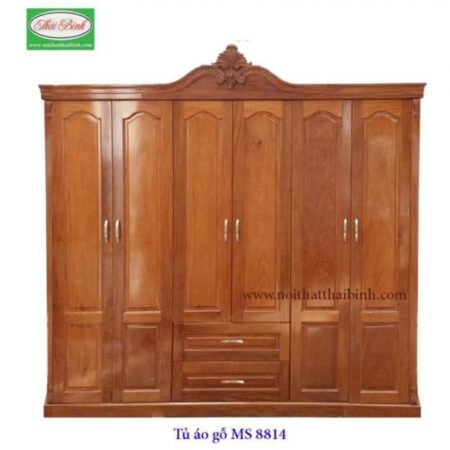 Tủ áo gỗ căm xe MS : 8814  Giá : 2m4= 30.000.000