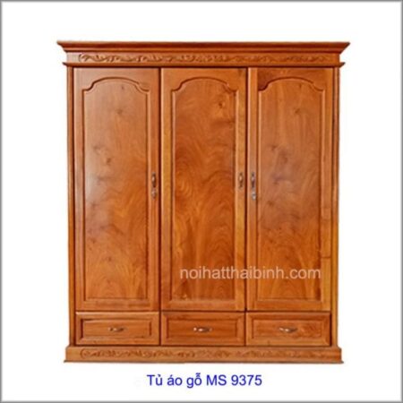 Tủ áo gỗ căm xe MS 9375 Giá 1m6 = 18.000.000