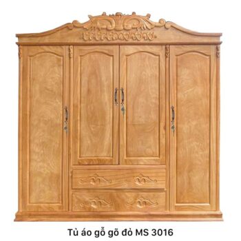 Tủ áo gỗ gõ đỏ MS 3016