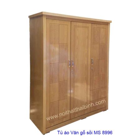 Tủ áo gỗ MDF sồi MS : 8996  Giá : 1m6 = 6.000.000