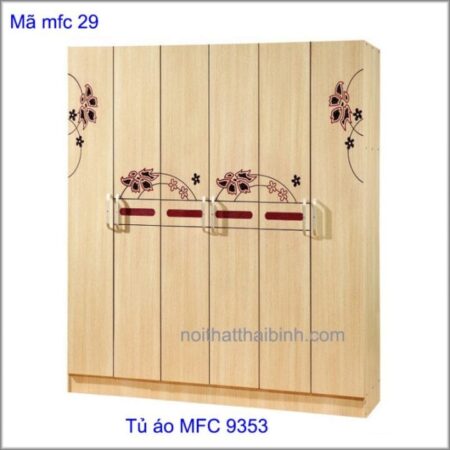 Tủ quần áo mfc MS 9353 Giá 2m0 = 9.500.000