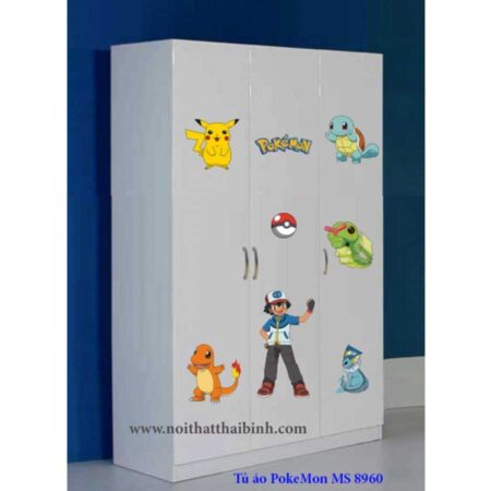 Tủ áo PoKeMon MS 8960 Size : 1m2 x1m9 Giá :  5.000.000