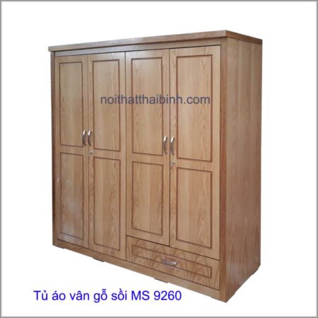 Tủ áo vân gỗ sồi MS 9260 Giá 1m8 = 7.000.000