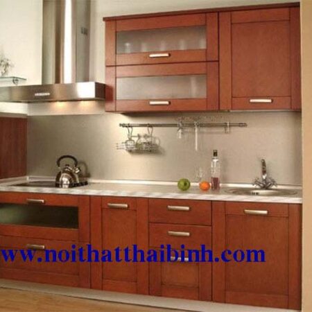 Tủ bếp gỗ cn phủ xoan MS 1200  GIÁ = 2.500.000 md