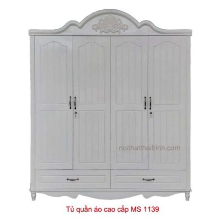 Tủ quần áo 4 cánh đẹp MS 1139 Giá bán= 10.000.000đ giảm còn= 9.000.000đ