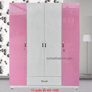 Tủ quần áo 4 cánh đẹp MS 1489 Giá bán= 8,000,000đ giảm còn= 6,000,000đ