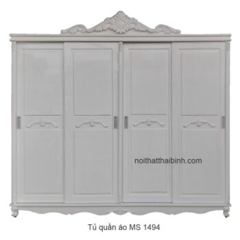 Tủ quần áo 4 cánh cửa lùa MS 1494 Giá bán= 15,000,000đ giảm còn= 13,500,000đ