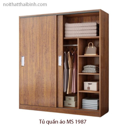 Tủ quần áo cửa lùa hiện đại MS 1987
