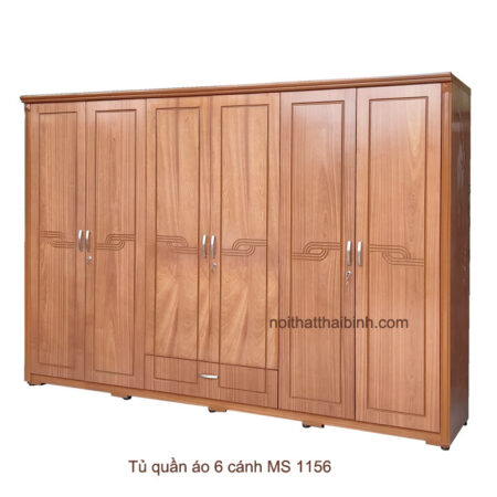 Tủ quần áo 6 cánh MS 1156 Giá bán = 14.000.000 đ