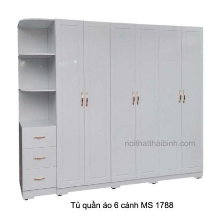 Tủ quần áo 6 cánh MS 1788