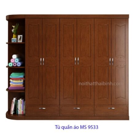 Tủ quần áo 6 cửa MS 9533 Giá 2m6 = 16.000.000
