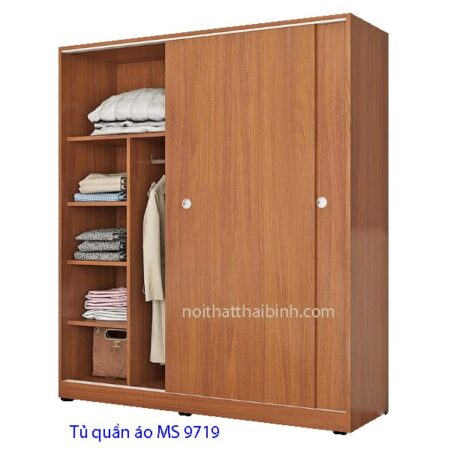 Tủ quần áo cửa lùa đẹp hcm MS 9719 Giá 1m8 = 7.500.000