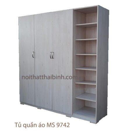 Tủ quần áo đẹp MS 9742 Giá 1m8 = 7.500.000