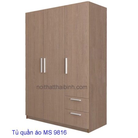 Tủ quần áo mfc cao cấp MS 9816 Giá 1m4 = 5.500.000