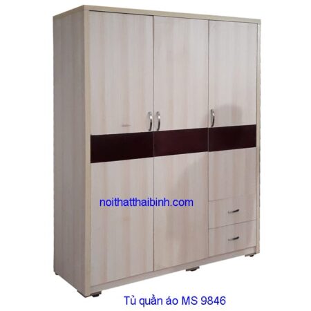 Tủ quần áo mfc đẹp hiện đại MS 9846 Giá 1m6 = 6.500.000