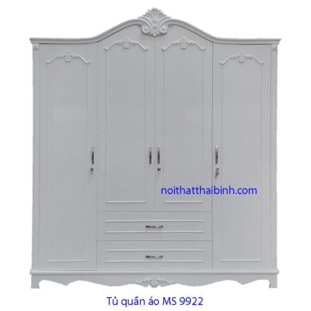 Tủ quần áo 4 cánh MS 9922 Giá bán = 10.000.000 đ