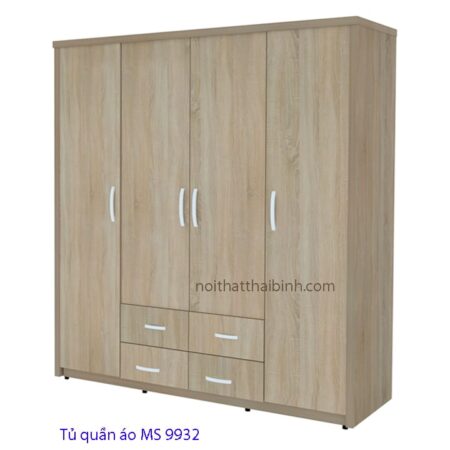Tủ quần áo hiện đại melamine MS 9932 Giá bán = 7.500.000 đ