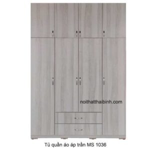 Tủ quần áo áp trần cao cấp MS 1036 Giá bán = 12.500.000 đ