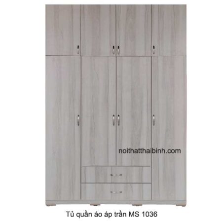 Tủ quần áo áp trần cao cấp MS 1036 Giá bán = 12.500.000 đ
