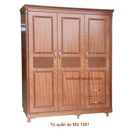 Tủ quần áo phòng ngủ 1m6 MS 1261 Giá bán = 7.500.000 đ giảm còn = 6.500.000 đ