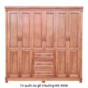 Tủ quần áo 3 buồng gỗ xoan đào MS 3036