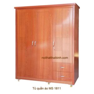 Tủ quần áo gỗ công nghiệp 2 buồng MS 1811