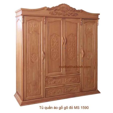 Tủ gỗ gõ đỏ đẹp MS 1590 Giá bán= 44,000,000đ giảm còn= 34,000,000đ