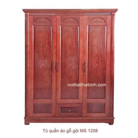 Mẫu tủ quần áo gỗ đẹp MS 1280 Giá bán = 13.500.000 đ giảm còn = 12.000.000 đ