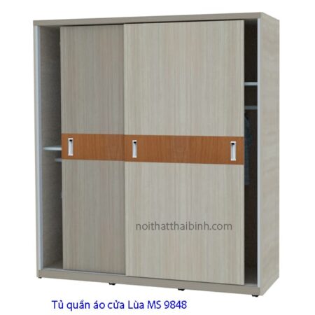 Tủ quần áo mfc cửa lùa MS 9848 Giá 1m8 = 8.000.000