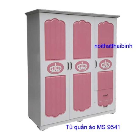 Tủ quần áo trẻ em bằng gỗ cn MS 9541 Giá 1m6 = 7.000.000