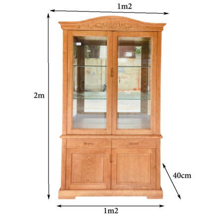 Tủ rượu gỗ sồi tự nhiên cao cấp MS 3231