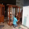 Tủ rượu gỗ căm xe MS 8961  Giá : 0m8=9.800.000 - Hình ảnh 3