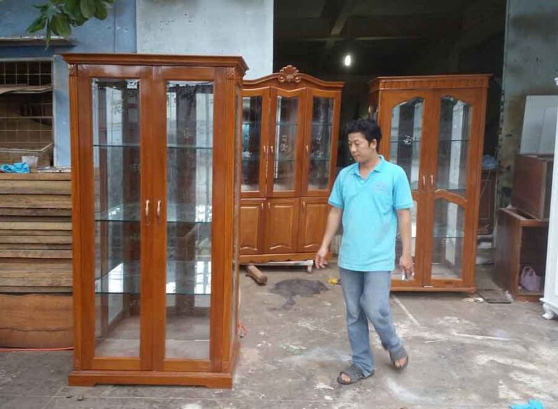 Tủ rượu gỗ căm xe MS 8991  Giá : 1m2=15.600.000 - Ảnh 7