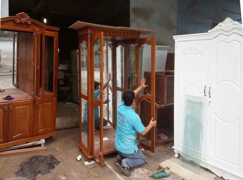 Tủ rượu gỗ căm xe MS 8991  Giá : 1m2=15.600.000 - Ảnh 6