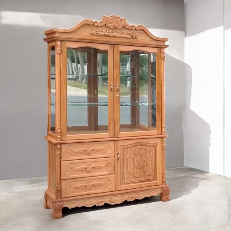 Tủ rượu gỗ gõ đỏ MS 3203 6 Tủ rượu gỗ gõ đỏ MS 3203 - Ảnh 6