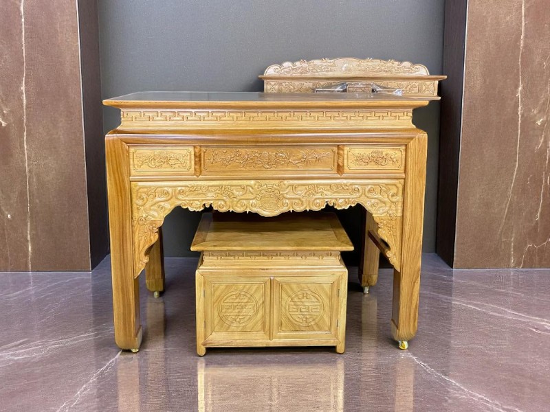 3 tủ thờ 3 tầng đẹp phù hợp mọi không gian thờ cúng 6 Tủ thờ 3 tầng đẹp