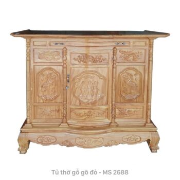 Tủ thờ gỗ gõ đỏ MS 2688 | GIAO HỎA TỐC TPHCM