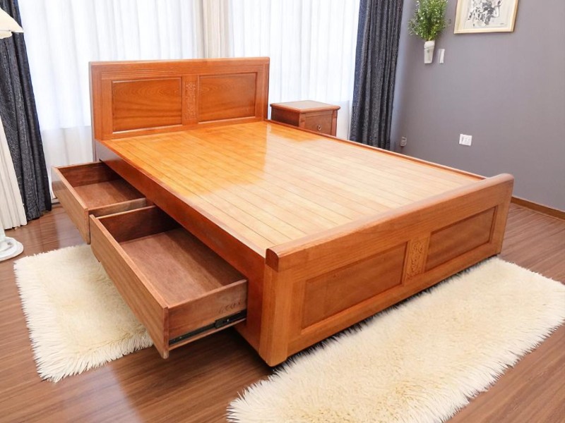 5 bí quyết chọn giường gỗ đẹp phù hợp với không gian sống 3 Bí quyết chọn giường gỗ đẹp